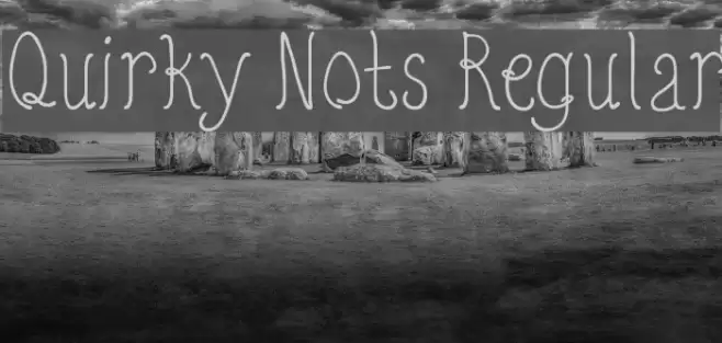 Quirky Nots Regular Font examples