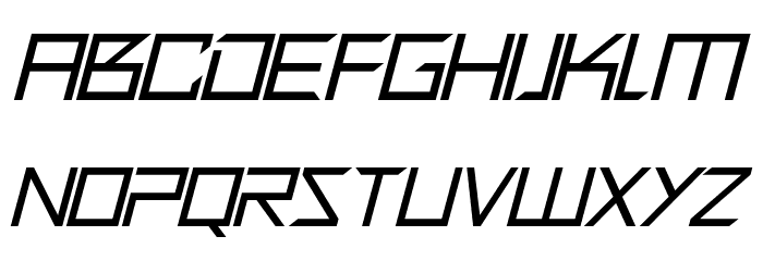 Quirky Robot Italic Font LOWERCASE