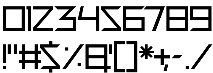 Quirky Robot Font OTHER CHARS