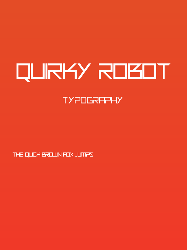 Quirky Robot Poster