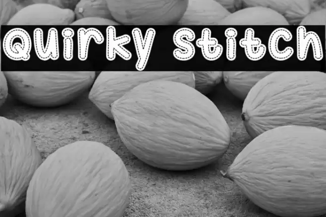 Quirky Stitch Font examples