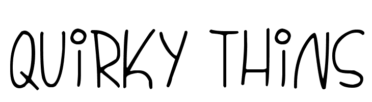 Quirky Thins  Скачать бесплатные шрифты