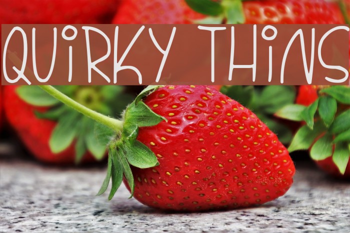 Quirky Thins Font examples