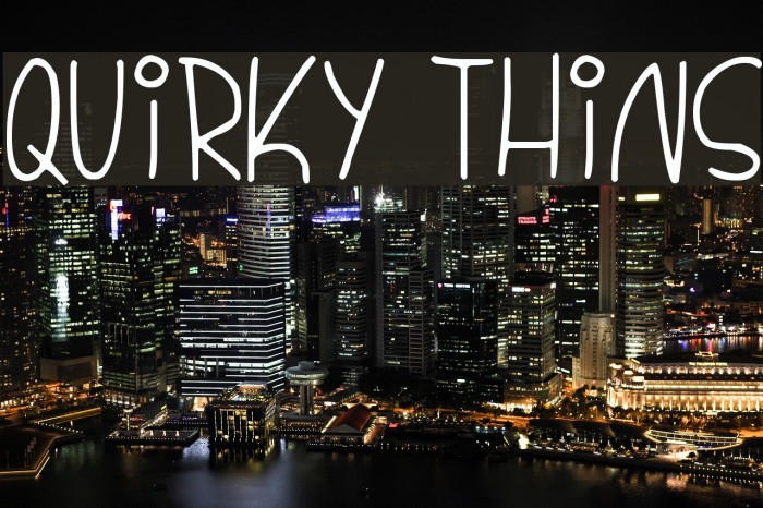 Quirky Thins Font examples