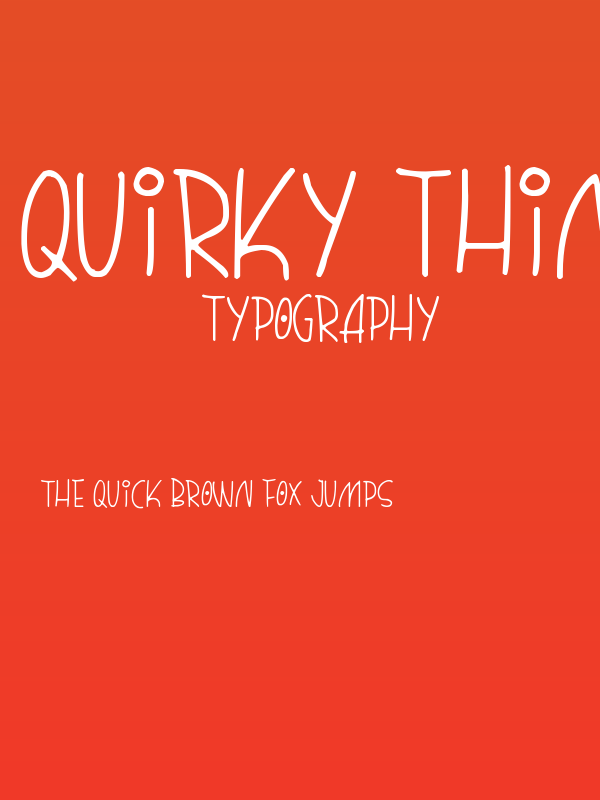 Quirky Thins Poster
