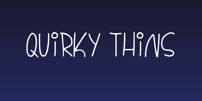 Quirky Thins Social Header