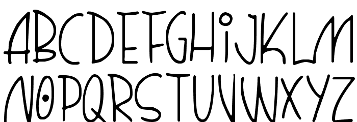 Quirky Thins Font LOWERCASE