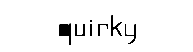 Quirky Font