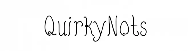 QuirkyNots  免费字体下载