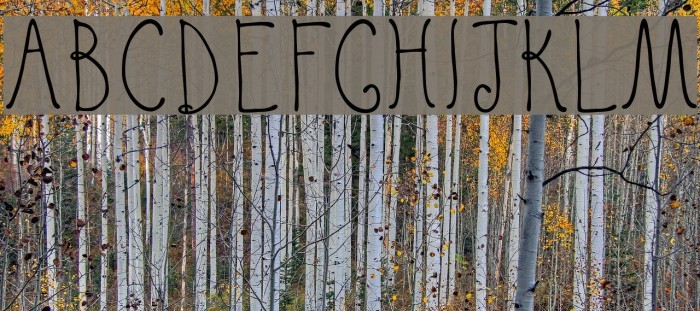 QuirkyNots Font examples