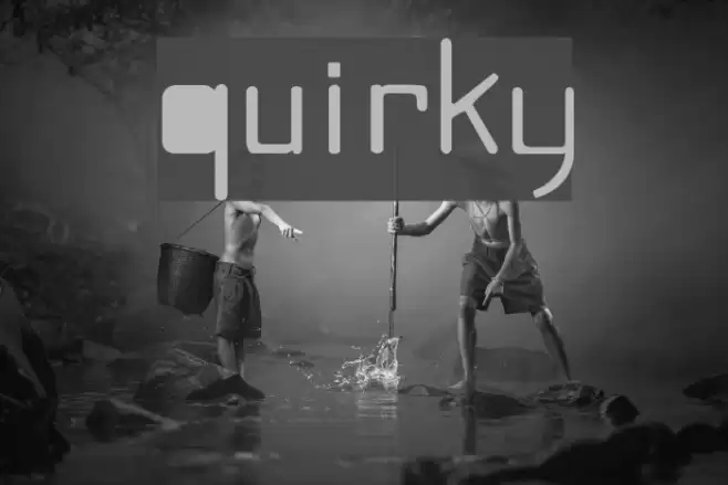 Quirky Caratteri examples