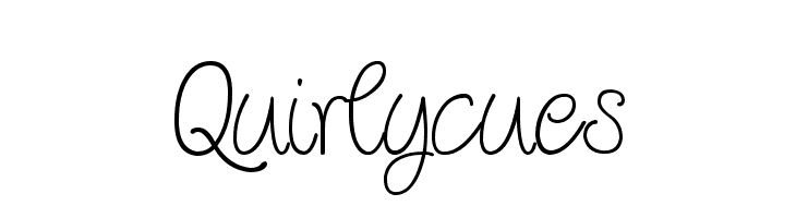 Quirlycues Шрифта