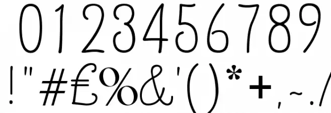 Quirlycues Font OTHER CHARS