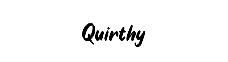 Quirthy  font caratteri gratis