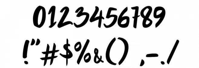 Quish Regular Font OTHER CHARS