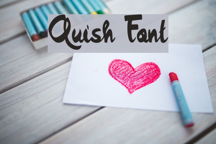 Quish Font examples