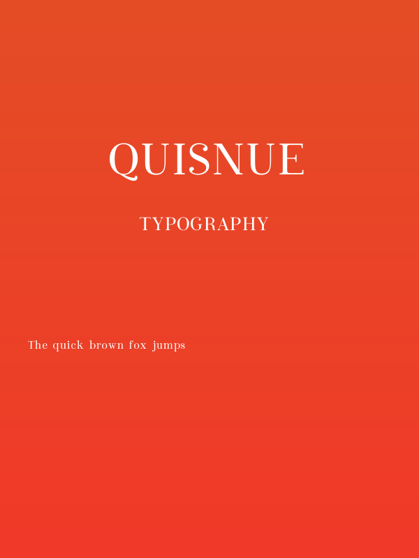 Quisnue Poster