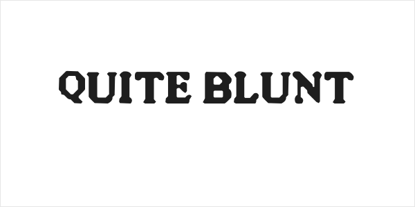 Quite Blunt Logo
