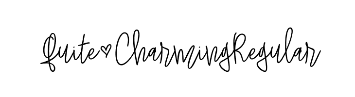 Quite*Charming Regular  Free Fonts Download
