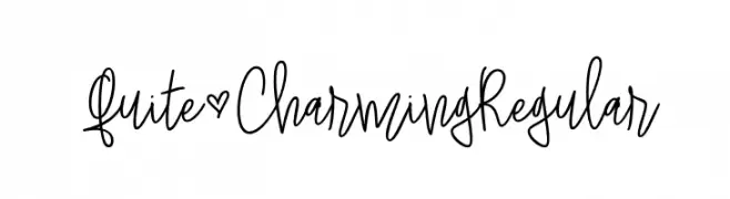 Quite*Charming Regular फ़ॉन्ट