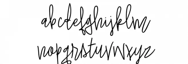 Quite*Charming Regular फ़ॉन्ट लोअरकेस