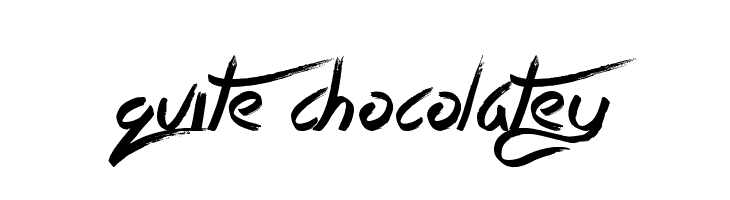 Quite Chocolatey  フリーフォントのダウンロード