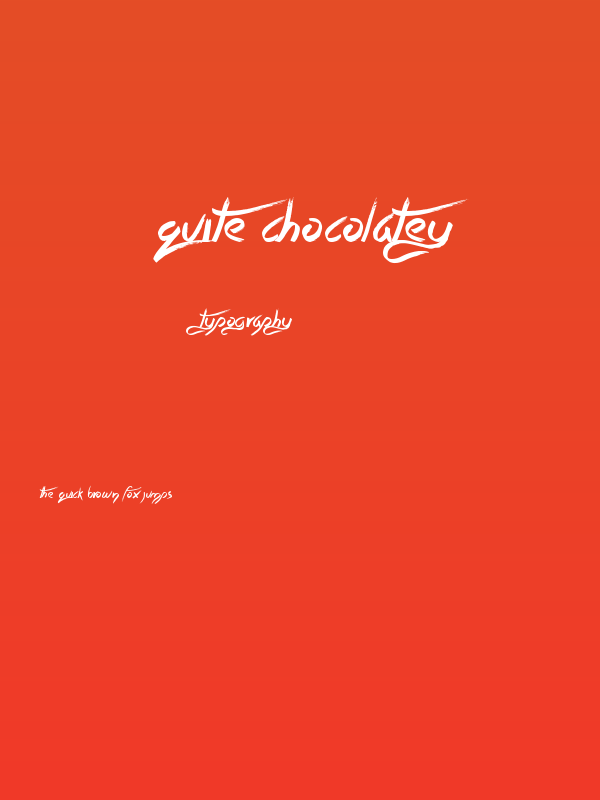 Quite Chocolatey Poster