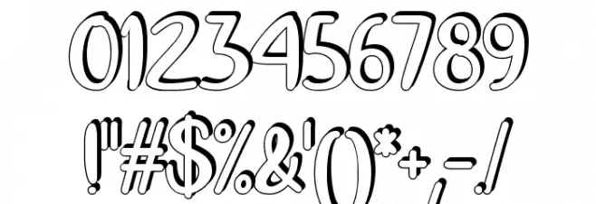 Quite Colorful Regular Font OTHER CHARS