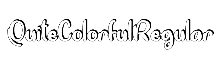 Quite Colorful Regular Font