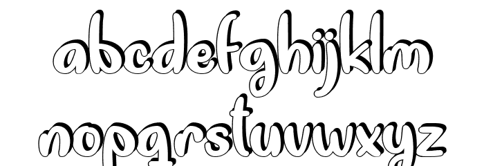 Quite Colorful Regular Font LOWERCASE