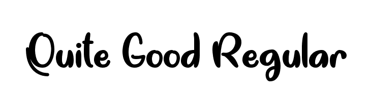 Quite Good Regular  Fuentes Gratis Descargar