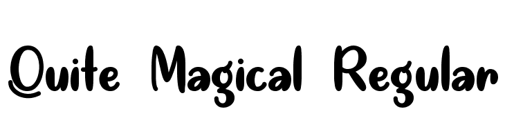 Quite Magical Regular  Descarca Fonturi Gratis