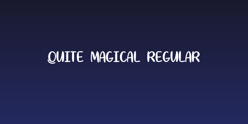 Quite Magical Regular Social Header