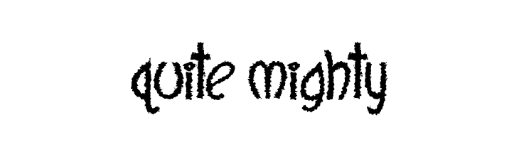Quite Mighty  免费字体下载
