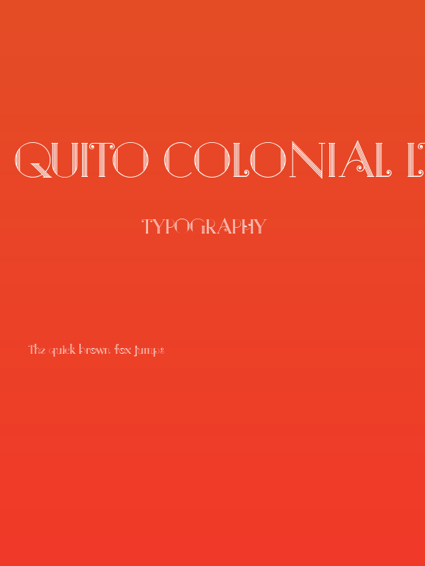 Quito Colonial LT Poster