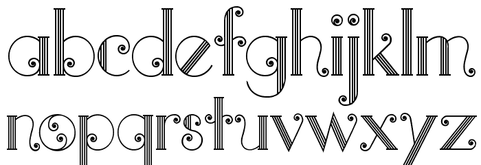 Quito Font LOWERCASE