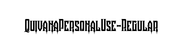 QuivanaPersonalUse-Regular  font caratteri gratis