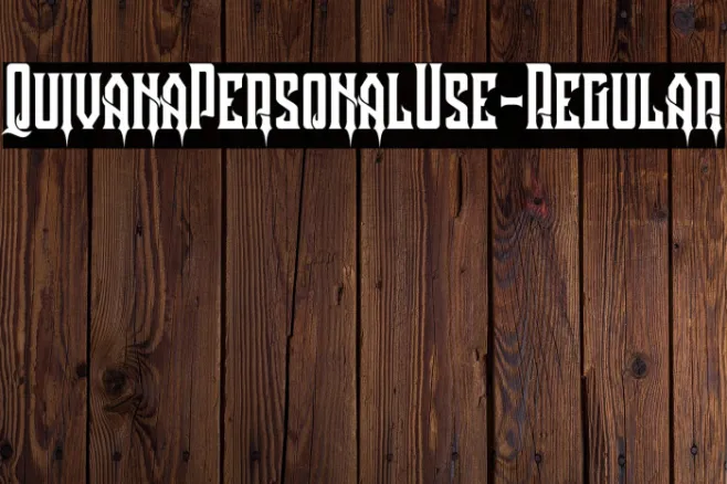 QuivanaPersonalUse-Regular Example 1