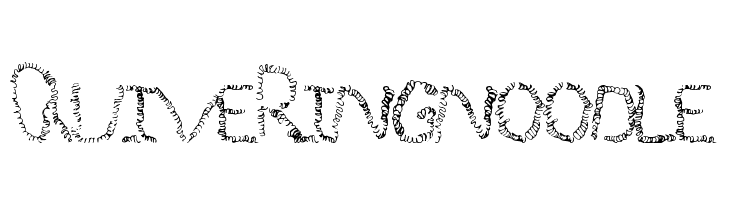 QuiveringNoodle  Frei Schriftart Herunterladen
