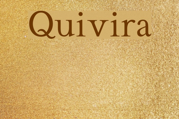 Quivira Font examples