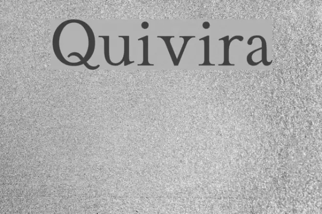 Quivira Font examples