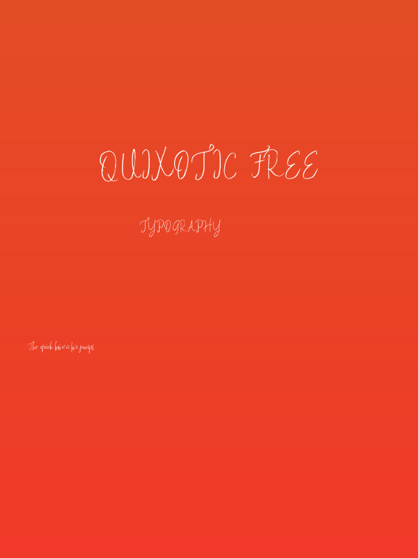 Quixotic Free Poster