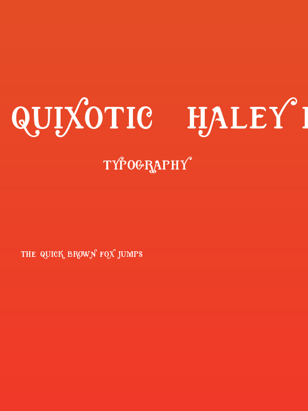 Quixotic, Haley Kershaw Poster