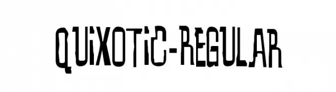 Quixotic-Regular  Frei Schriftart Herunterladen
