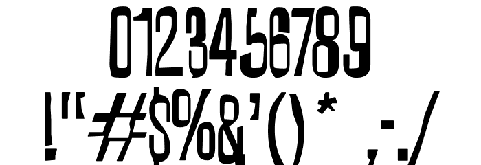 Quixotic-Regular フォント その他の文字
