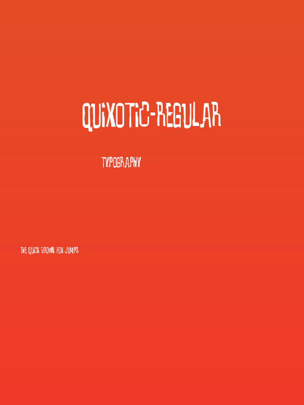 Quixotic-Regular Poster