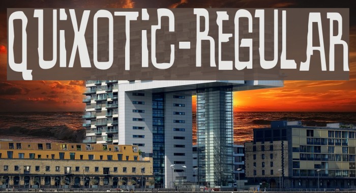 Quixotic-Regular Font examples
