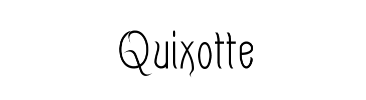 Quixotte  Fuentes Gratis Descargar