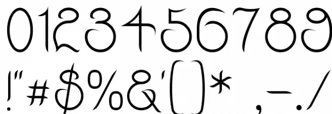 Quixotte Font OTHER CHARS