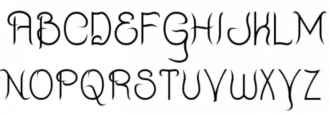 Quixotte フォント 大文字